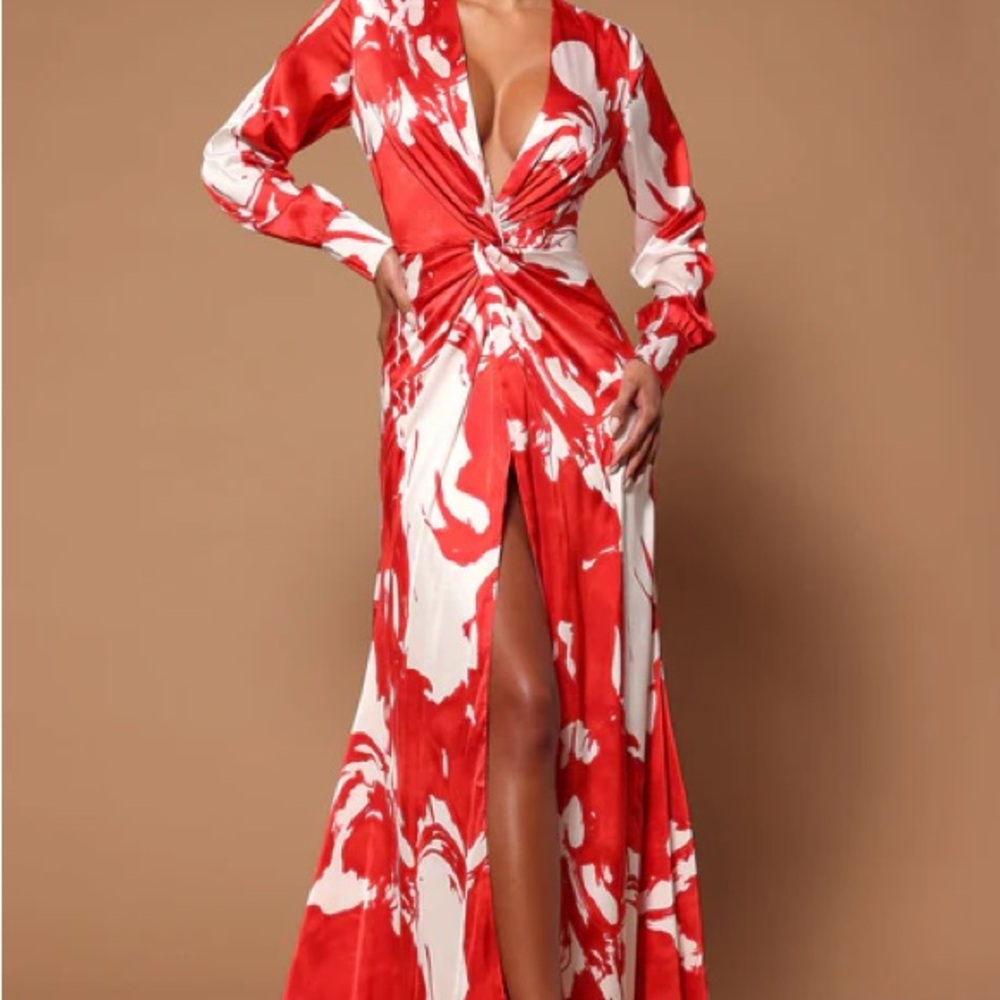 Melissa Satin Maxi Dress